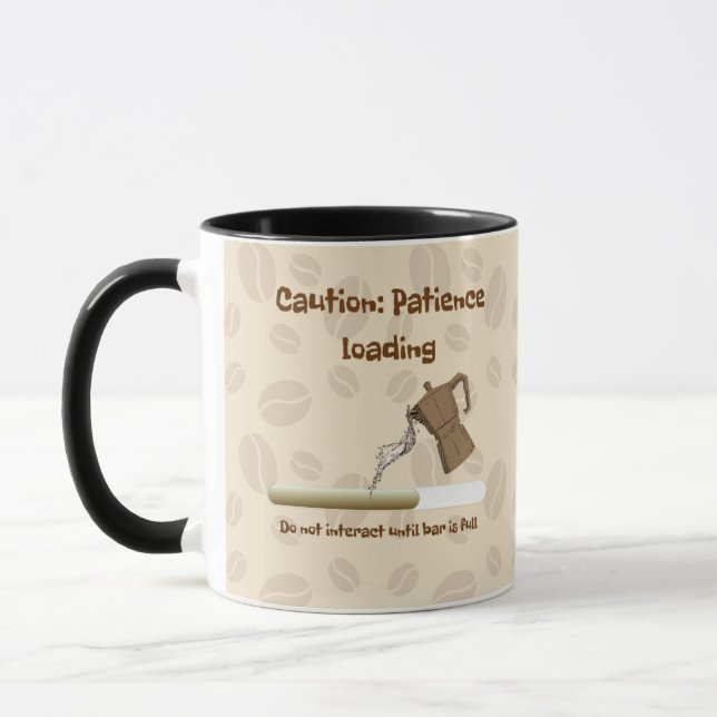 Patience loading  mug (Left)