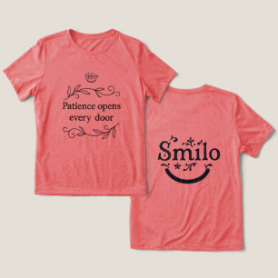 Patience Opens Every Door-Women's T-shirt Tri-Blend Shirt