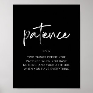 Patience Poster
