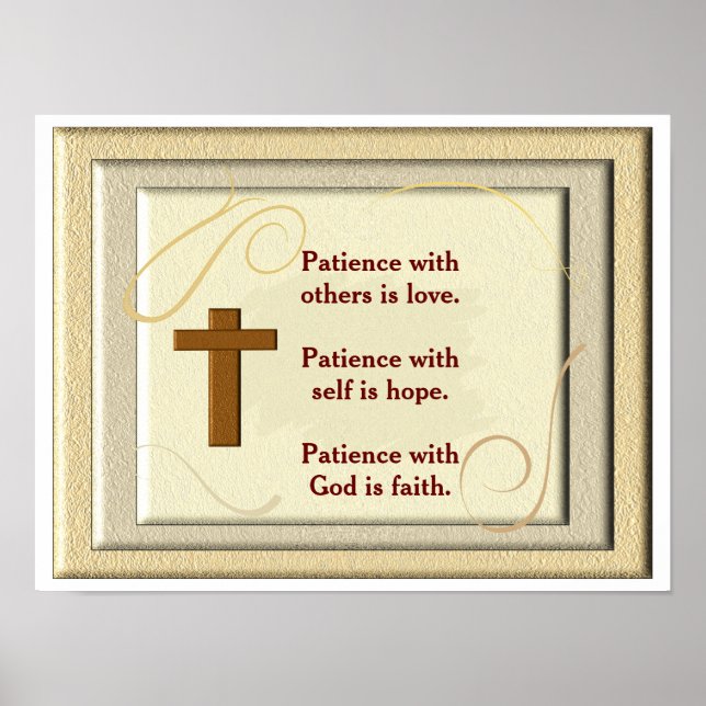 Patience with God -art print (Front)