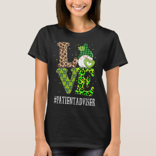 Patient Adviser Love St Patricks Day Gnome Leopard T-Shirt