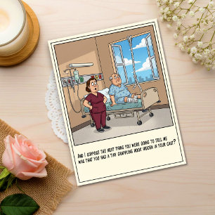 Patient Attempts Hospital Escape Get Well Postcard