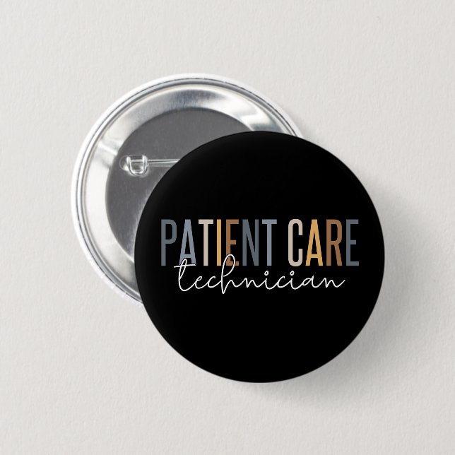 Patient Care Technician PCT Gifts 2 Inch Round Button (Front & Back)