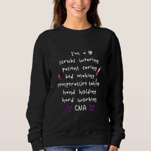 Patient Caring Cna Nurse Nursing Worker Hospital Sweatshirt