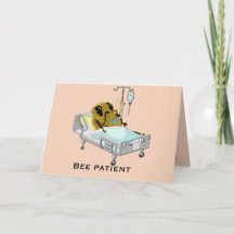 Patient d'abeilles être bien bientôt drôle Carte d