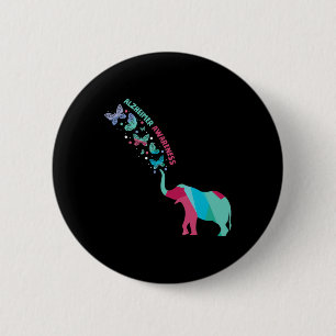 Patient Disorder Butterfly Elephant 2 Inch Round Button