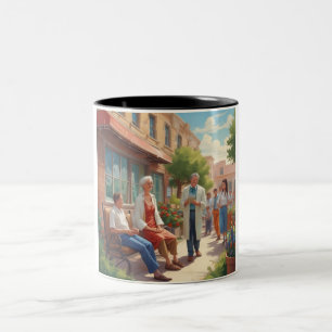 Patient First: Your Daily Reminder of Self-Care Two-Tone Coffee Mug