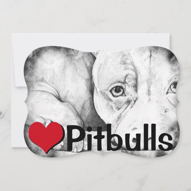 Patiently Waiting (heart pitbulls) (Front)