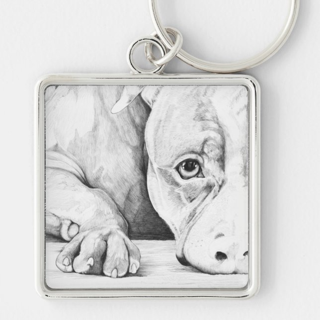 Patiently Waiting Keychain (Front)