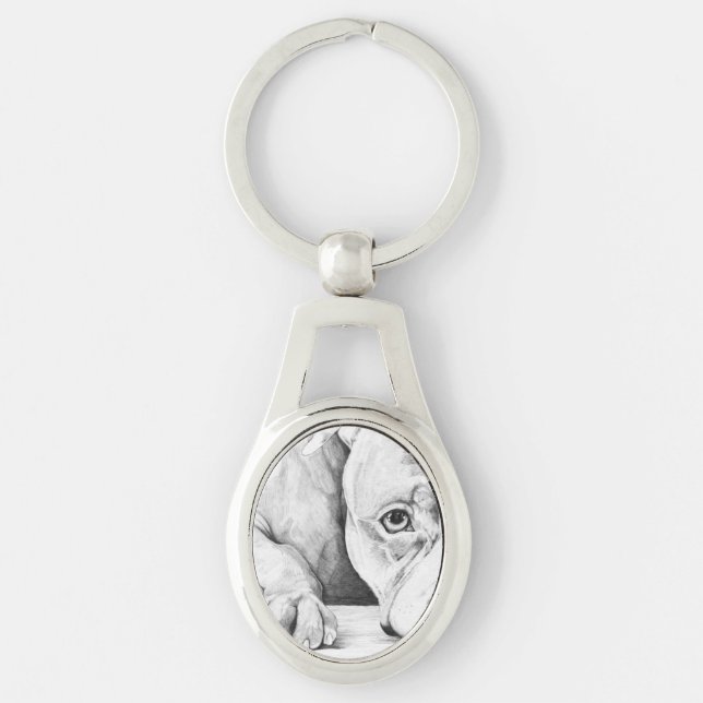 Patiently Waiting Keychain (Front)