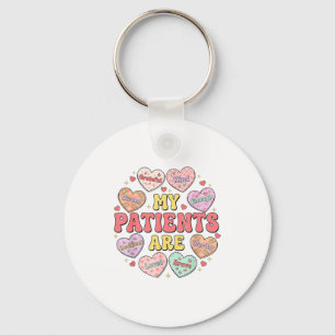 Patients are candy heart valentine nurse nicu wome keychain
