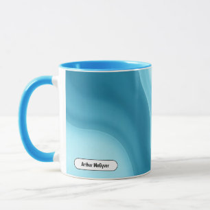 Patina Blue Soft Glow Gradient Abstract Mug