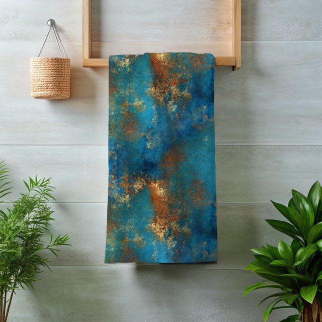 Patina Copper Distressed Look Bath Towel Set (Creator Uploaded)