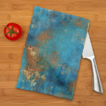 Patina Copper Distressed Look Kitchen Towel<br><div class="desc">This design may be personalized by choosing the Edit Design option. You may also transfer onto other items. Contact me at colorflowcreations@gmail.com or use the chat option at the top of the page if you wish to have this design on another product or need assistance with this design. I am...</div>