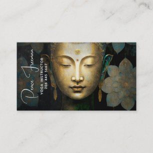 PATINA OF PEACE   MEDITATION PORTRAIT BUSINESS CARD