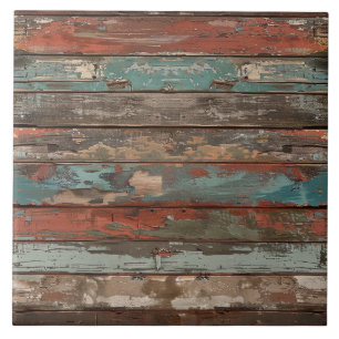 Patina Wood Rustic Distressed Plank Tile