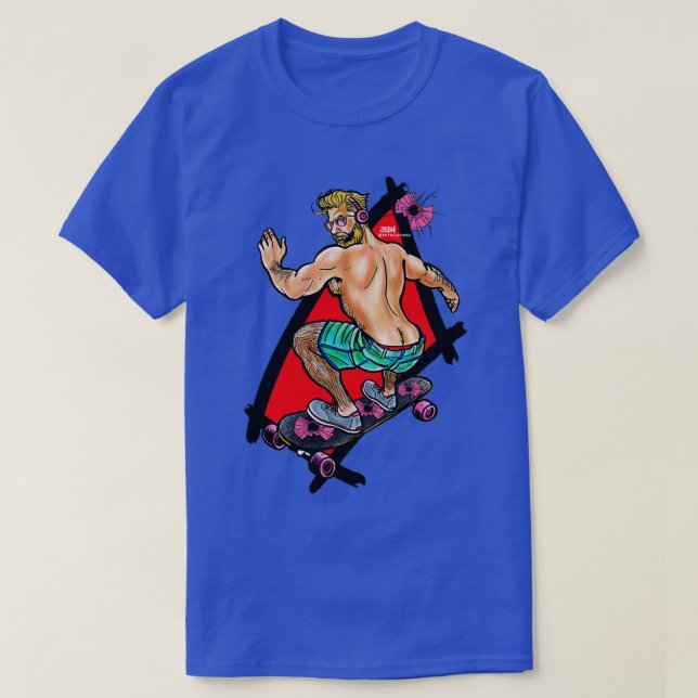 Patinage à puces - Grab Backside Classic TShirt (Design devant)