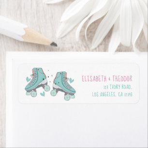Patinage à rouleaux d'anniversaire Pastel