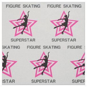 Patinage artistique Superstar Gris et tissu rose