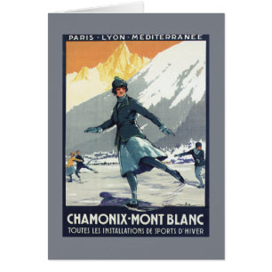 Patinage de glace - affiche olympique de promo de