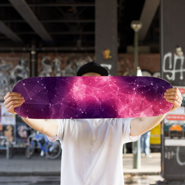 Patinage en nébuleuse rose | Skateboard Cosmic Spa (Créateur téléchargé)