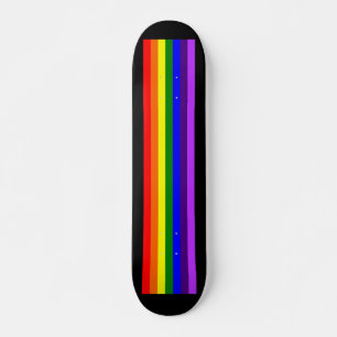 Patinage en skateboard (noir) Rainbow LGBTQ+