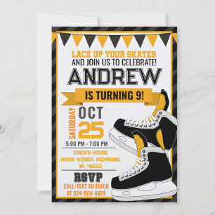 Patinage personnel Invitation d'anniversaire