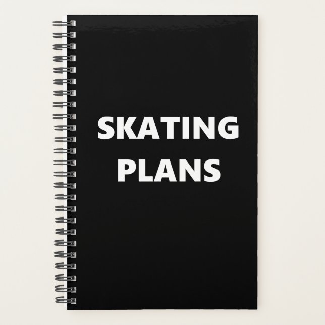 Patinage Planner Sports Thème Patinage Plans (Devant)