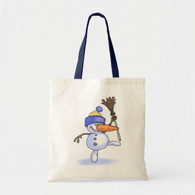 Patinage Snowman Sac fourre-tout de vacances (Devant)