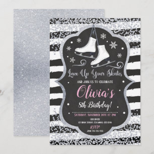 Patinage sur glace Invitation Anniversaire Parties