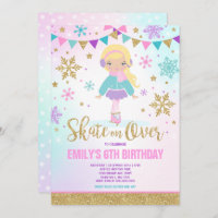 Patinage sur glace Invitation Glace Skating Party