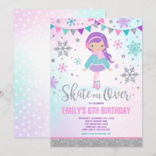 Patinage sur glace Invitation Patinage sur glace S
