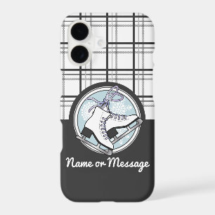 Patinage sur glace moderne personnalisé Tartan