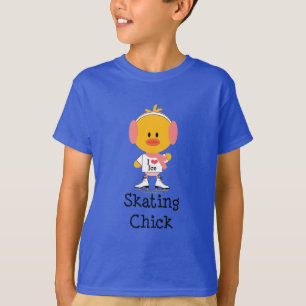 Patinage sur glace poussins T-shirt bio pour enfan