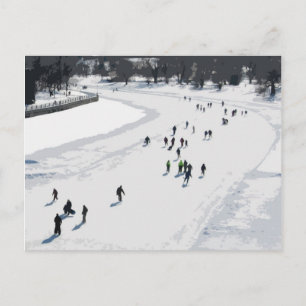 Patinage sur le canal Rideau - Carte postale