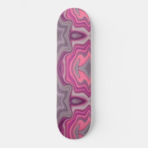 Patineta colour rosa con violeta skateboard