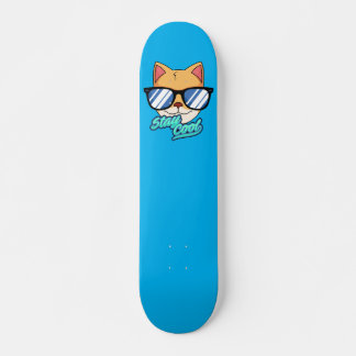 patineta con diseño de gato cool skateboard