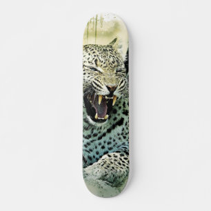 Patineta Leopardo Poderoso Felino Skateboard