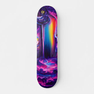 Patineta Puerta Multicolor Galáctica Skateboard