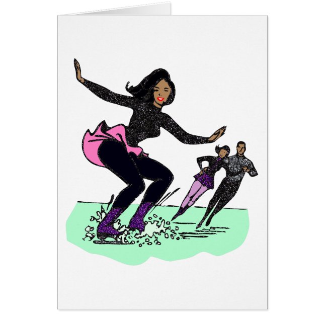 patineur artistique noir (Devant)