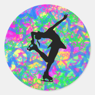 Patineur artistique - Sticker Stars Colorés