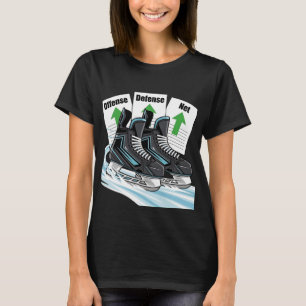 Patineur de hockey avec cartes de score - T-shirts