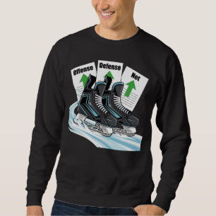 Patineur de hockey avec cartes de stats - T-shirts