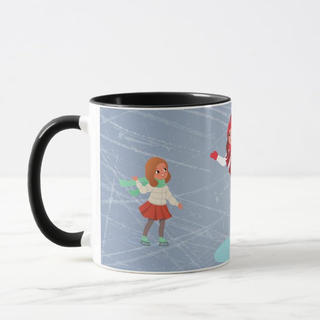 patineuse à glace en tasse de café (Gauche)