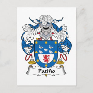 Patino Family Crest Postcard