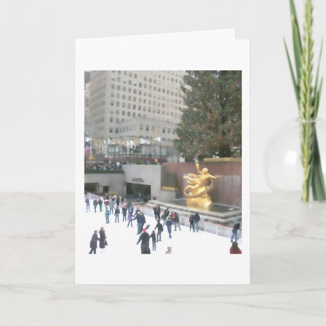 Patinoire de Rockefeller et carte centrales de (Devant)