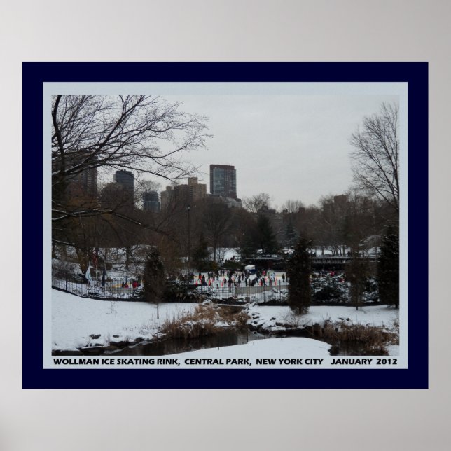 Patinoire Wollman, Poster de la NYC de Central Par (Devant)
