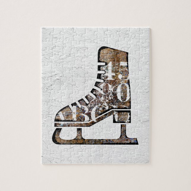 Patins sur glace Puzzle - Art multimédia mixte (Vertical)