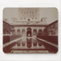 Patio de los Arrayanes, Alhambra, c.1875-80 (sepia