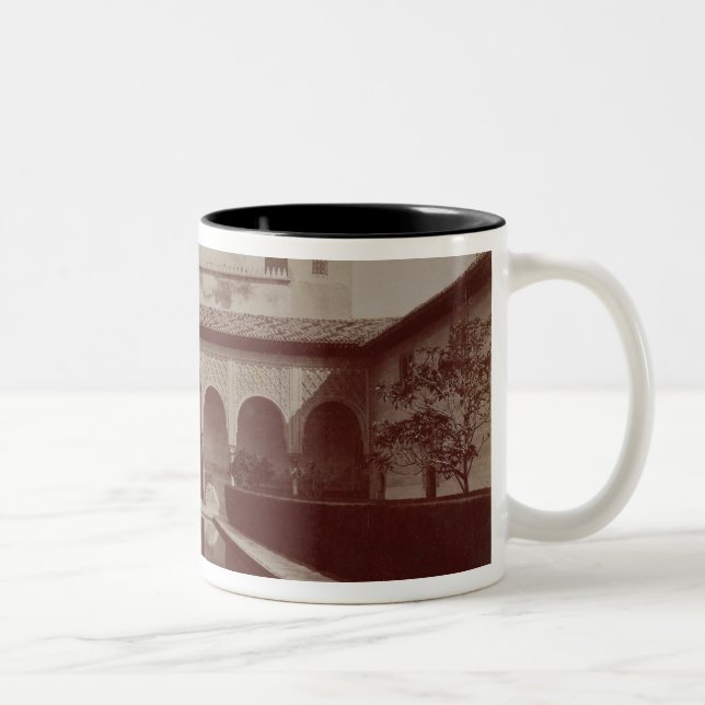 Patio de los Arrayanes, Alhambra, c.1875-80 (sepia Two-Tone Coffee Mug (Right)